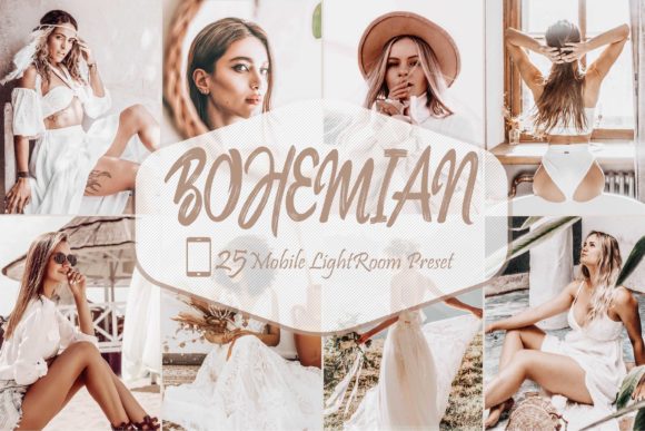 Download 25 Bohemian Mobile Lightroom Presets - Mobile Collection