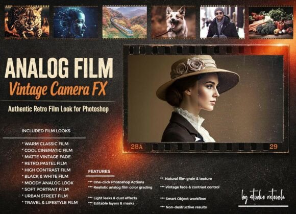Download Analog Film Vintage Camera FX Photoshop - Analog film Collection